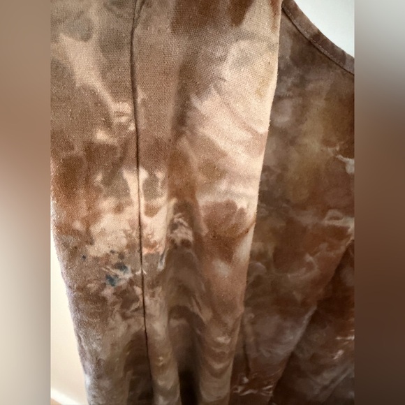Sueño Made Silk Noil Brown Tie-Dye Slip Dress - Picture 8 of 8
